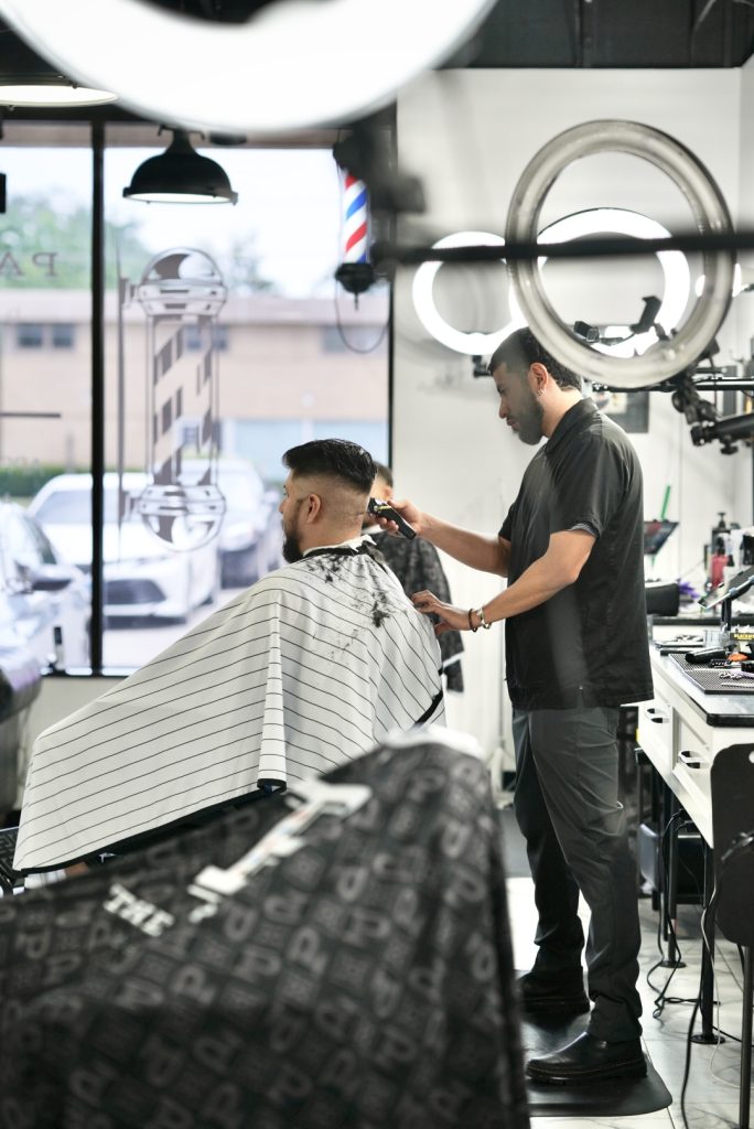 Skin fade by Leo at The Parlor Barbershop in Libertyville